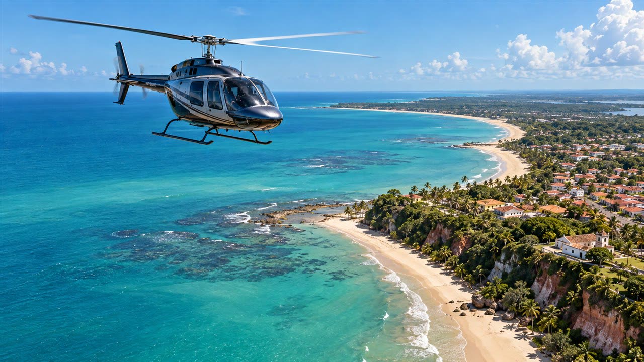Voo panorâmico — Porto Seguro e Trancoso